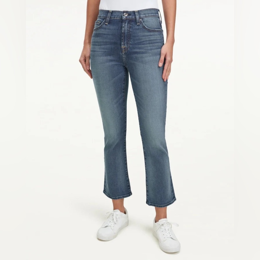 Splendid High-Waist Denim Kick Flare